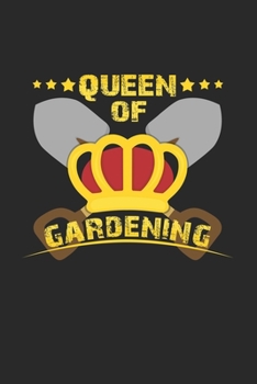 Queen of gardening: 6x9 Gardening | lined | ruled paper | notebook | notes