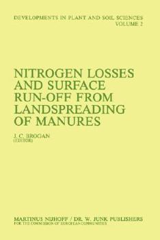 Hardcover Nitrogen Losses and Surface Run-Off from Landspreading of Manures Book