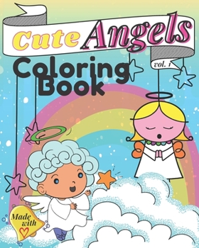 Paperback Cute Angels Coloring Book vol.1: Color and Cut - Beautiful Gift for Children [Large Print] Book