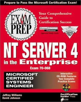 Paperback MCSE NT Server 4 in the Enterprise Exam [With Contains 2 Interactive Practice Exams...] Book