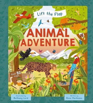 Board book Lift-The-Flap Animal Adventure: With Over 50 Flaps Book