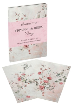 Misc. Flowers & Birds Peony Wallet Notecards Book