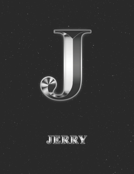 Jerry: 2 Year Weekly Planner with Note Pages (24 Months) | Silver Effect Personalized Custom Letter J Initial First Name | 2020 - 2021 | Week Planning ... | Plan Each Day, Set Goals & Get Stuff Done