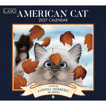 Misc. American Cat 2027 Wall Calendar Book
