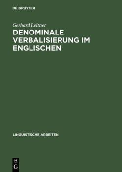 Hardcover Denominale Verbalisierung im Englischen [German] Book