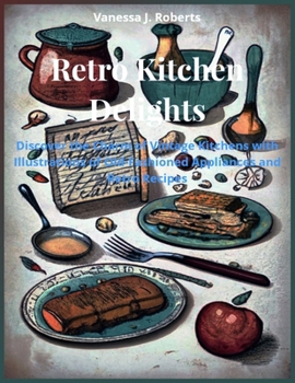 Paperback Retro Kitchen Delights: Discover the Charm of Vintage Kitchens with Illustrations of Old-Fashioned Appliances and Retro Recipes Book