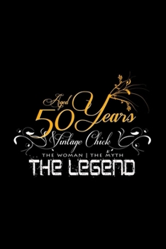 Paperback Aged 50 Years The Legend: 6x9 50 Years - blank with numbers paper - notebook - notes Book