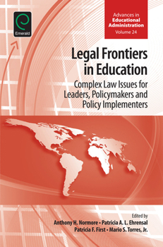 Hardcover Legal Frontiers in Education Book