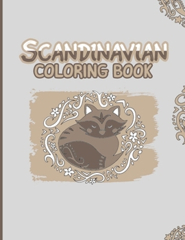 Paperback Scandinavian Coloring Book: Relaxing Coloring For Anxiety Book