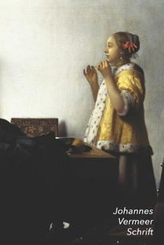Johannes Vermeer Schrift: Vrouw met Parelsnoer | Artistiek Dagboek | Ideaal Voor School, Studie, Recepten of Wachtwoorden | Stijlvol Notitieboek voor Aantekeningen