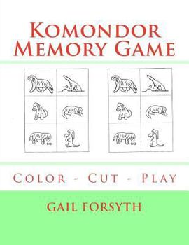 Paperback Komondor Memory Game: Color - Cut - Play Book