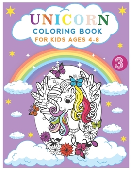Paperback unicorn coloring book for kids ages 4-8: beautiful unicorn Book