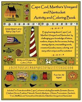 Paperback Cape Cod, Martha's Vineyard and Nantucket Activity and Coloring Book
