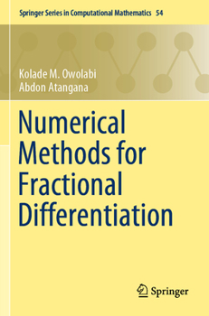 Paperback Numerical Methods for Fractional Differentiation Book