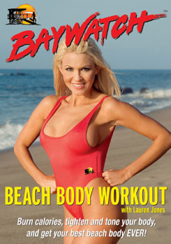 DVD Baywatch Beach Body Workout with Lauren Jones Book