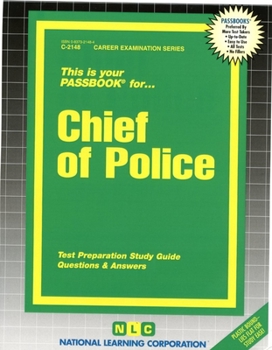 Spiral-bound Chief of Police: Passbooks Study Guide Book