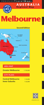 Map Melbourne Travel Map Second Edition (Australia Regional Maps) Book
