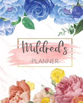 Paperback Mildred's Planner: Monthly Planner 3 Years January - December 2020-2022 - Monthly View - Calendar Views Floral Cover - Sunday start Book