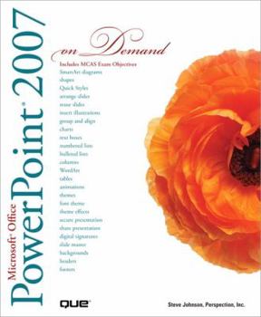 Paperback Microsoft Office PowerPoint 2007 on Demand Book
