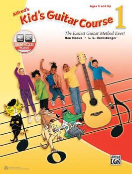 Paperback Alfred's Kid's Guitar Course 1: The Easiest Guitar Method Ever!, Book & Online Audio Book