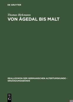 Hardcover Von Ågedal bis Malt [German] Book