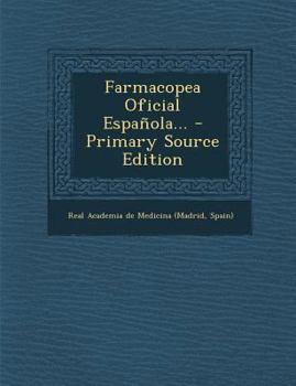 Paperback Farmacopea Oficial Española... [Spanish] Book