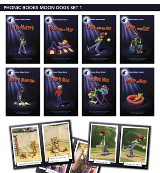 Paperback Phonic Books Moon Dogs Set 1: Decodable Phonic Books for Catch Up (Alphabet at CVC Level) Book