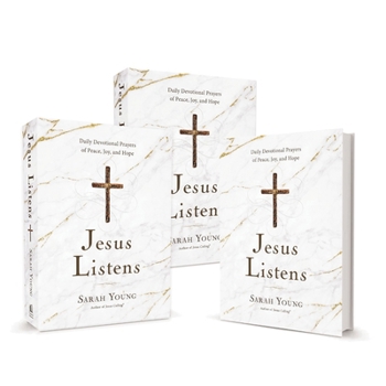 Hardcover Jesus Listens, 3-Pack: Daily Devotional Prayers of Peace, Joy, and Hope (a 365-Day Prayer Book) Book