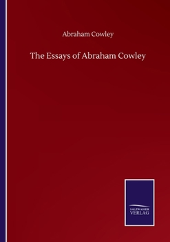 Paperback The Essays of Abraham Cowley Book