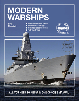 Hardcover Modern Warships : All You Need to Know in One Concise Manual * Includes All Major Navies * Worldwide Coverage * Technical Specifications * Fully Illustrated Book