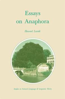 Paperback Essays on Anaphora Book