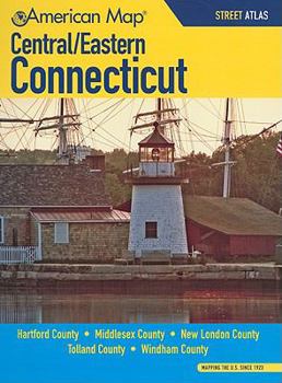 Paperback American Map Central/Eastern Connecticut Street Atlas Book