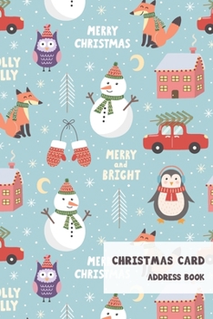 Christmas Card Address Book: Holiday Cards List Tracker Send and Receive Mailings for 10 Year Oranizer Record Book with A-Z Tabs Personal Log Book Pocket Size (Christmas Card Organizer)