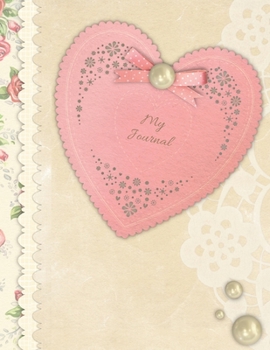 Paperback Elegant Heart Journal: 8.5 x 11 Lined Composition Notebook Book