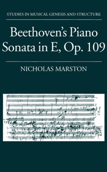 Hardcover Beethoven's Piano Sonata in E, Op. 109 Book