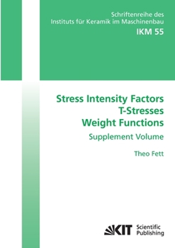 Paperback Stress Intensity Factors - T-Stresses - Weight Functions. Supplement Volume Book