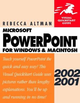 Paperback PowerPoint 2002/2001 for Windows and Macintosh: Visual QuickStart Guide Book