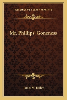 Paperback Mr. Phillips' Goneness Book