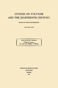 Paperback Voltaire's Theatre: The Cycle from Oedipe to Mérope Book