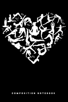 Paperback Composition Notebook: Love Yoga Love Lined Notebook Journal Diary 6x9 Book