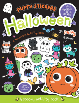 Paperback Puffy Sticker Halloween Book