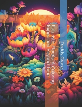 Paperback Futuristic Florals: A Coloring Expedition Beyond Time Book