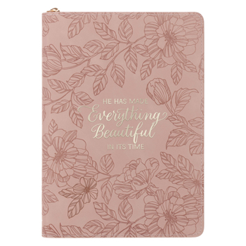 Journal Classic Zip Pink Everything Beautiful Ecc. 3:11