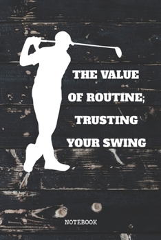 Paperback Notebook: Funny Golf Game Planner / Organizer / Lined Notebook (6" x 9") Book