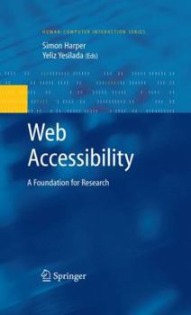 Paperback Web Accessibility: A Foundation for Research Book