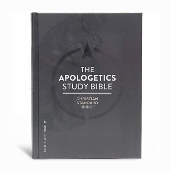Hardcover CSB Apologetics Study Bible, Hardcover: Black Letter, Defend Your Faith, Study Notes and Commentary, Ribbon Marker, Sewn Binding, Easy-To-Read Bible S Book