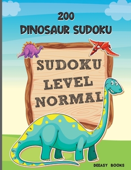 Paperback 200 Dinosaur Sudoku Level Normal Book