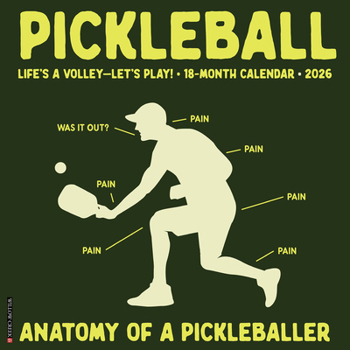 Calendar Pickleball 2026 Wall Calendar Book