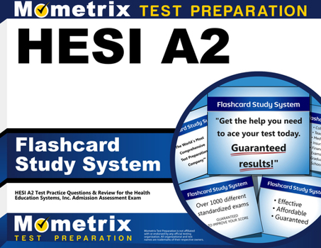 Misc. Hesi A2 Flashcard Study System: Practice Test & Exam Review for the Health Education Systems, Inc. Admission Assessment (Hesi A2) Book