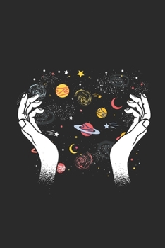 Paperback Universe In Hands: Dotted Bullet Notebook (6" x 9" - 120 pages) Universe Notebook for Daily Journal, Diary, and Gift Book